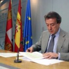 De Santiago-Juárez durante la rueda de prensa posterior al Consejo de Gobierno.