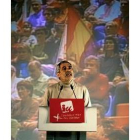 El líder de IU pidió en Zaragoza, el «voto valiente»
