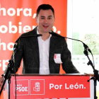 Intervención del secretario provincial Javier Alfonso Cendón.