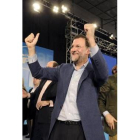 Rajoy, durante la presentación del programa electoral ayer en Madrid