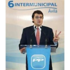 Fernández Mañueco, en el acto del PP en Ávila del pasado viernes