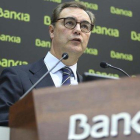 El consejero delegado de Bankia, José Sevilla, en la presentación de resultados del tercer trimestre del 2018.