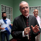 El obispo nicaragüense Silvio Báez durante una ceremonia eclesiástica.