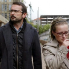 Antonio Lago y Estela Ordóñez, los padres de Andrea, a la salida del juzgado de Santiago al que solicitaron una muerte digna para su hija.