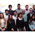 El secretario general del PP en Valladolid, Jesús Julio Carnero, junto a la viceconsejera de Economía y Empleo, Begoña Hernández.
