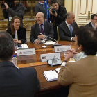 El ministro Wert, en la reunión con los consejeros de las comunidades autónomas.