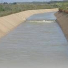 Aspecto, esta semana, del canal que saca el agua de León a Palencia