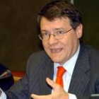 El ministro de Administraciones Públicas, Jordi Sevilla, durante su comparecencia de ayer