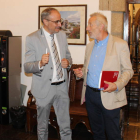 Imagen facilitada ayer por el Ayuntamiento sobre la reunión del alcalde con el director de la Ciuden. DL