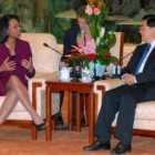 Rice fue recibida en Pekín por el primer ministro  chino para escuchar las intenciones coreanas