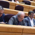 El senador del PSC José Montilla durante un pleno en el Senado.