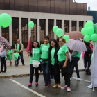 Una de las actividades realizadas por la AECC en León para recaudar fondos.