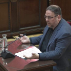 Oriol Junqueras durante su turno de última palabra en el juicio del ‘procés’. TRIBUNAL SUPREMO