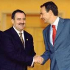 El alcalde de Salamanca junto al presidente del Gobierno, ayer