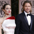 Angelina Jolie y Brad Pitt, en la gala de los Globos de Oro del 2012.
