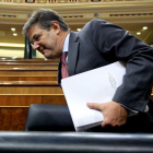 El ministro de Justicia, Rafael Catalá, durante la sesión de control al Gobierno en el Congreso.