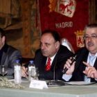 Miguel Ángel Cordero, Rafael Álvarez y Guillermo Tejerina durante la presentación del Val en Madrid