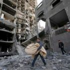 Una zona devastada por los misiles en Gaza, en una imagen de archivo.
