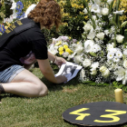 Acto en recuerdo de las 43 víctimas del accidente del metro en Valencia en julio de 2006.
