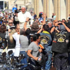 El Papa Francisco ya recibió, en el 2013, la visita de una delegación de la firma de motos Harley Davidson.