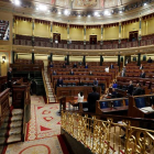 Un minuto de silencio en el último pleno del Congreso de los Diputados. EFE