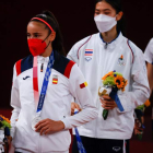 Adriana Cerezo Iglesias, la más joven del equipo olímpico español en Tokio, logró la medalla de plata en taekwondo y a punto estuvo de llevarse el oro. MIGUEL GUTIÉRREZ