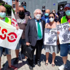 Morán, Courel y Mairal, en el Ayuntamiento.