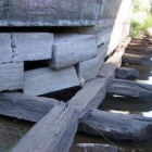 Detalle del lamentable estado del puente.