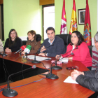 Representantes del equipo de gobierno, ayer ante la prensa. m.m.