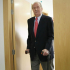 Juan Carlos I el día que pronunció su frase «lo siento mucho. Me he equivocado y no volverá a ocurrir». PACO CAMPOS
