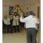 Reguero, en el baile de Reyes de los mayores del municipio.