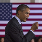 El presidente estadounidense, Barack Obama, durante un discurso en Maryland,.