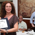 La profesora de pintura de la Complutense Macarena Ruiz, fue la mantenedora del festival.