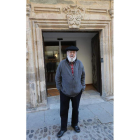 José Luis Cuerda, ayer en la calle del Agua de Villafranca.