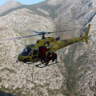 El Grupo de Rescate y Salvamento durante una de sus intervenciones. JCYL