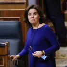 Soaraya Sáenz de Santamaría, en el Congreso.