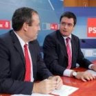 Jesús Terciado y Óscar López, ayer en Valladolid