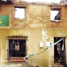 Estado en el que quedó la vivienda tras el incendio en 2012
