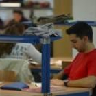 Un alumno universitario en el biblioteca San Isidoro del Campus