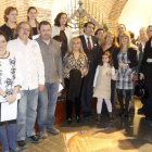 Imagen de familia de la entrega de premios, anoche en el Palacio Conde Luna.
