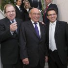 Herrera acudió a la investidura como Doctor Honoris Causa por la Universidad de Burgos del presidente del Grupo Antolín, José Antolín.