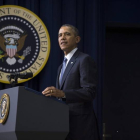 Barack Obama, este miércoles, durante un acto en la Casa Blanca.