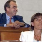 José Giménez, elegido ayer senador, junto a Inmaculada Larrauri