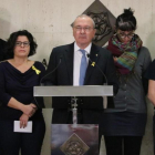 El alcalde de Reus, Carles Pellicer, durante la rueda de prensa que ha ofrecido este viernes.