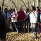Un grupo de senderismo cultural el año pasado en plena naturaleza