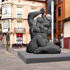 Recreación del resultado del proyecto escultórico de Castorina en el centro de Astorga.