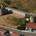 Vista aérea de la muralla de Mansilla de las Mulas