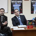 Los responsables de Cáritas, ayer presentando el estudio.