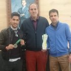 Villa, Salgado y Leandro en el homenaje del Ayuntamiento. TRANCA