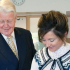 El presidente islandés, Olafur Ragnar Grimsson, y su esposa Dorrit Moussaieff.